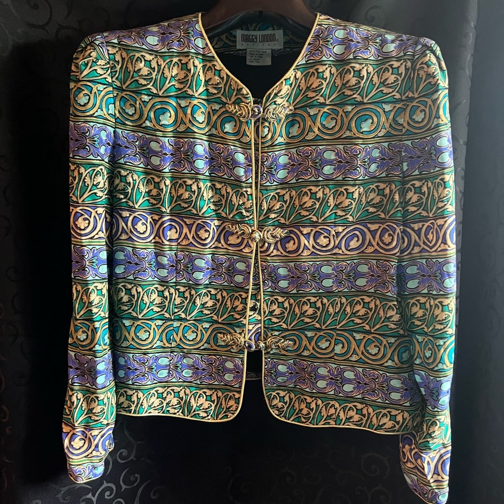 Vintage Maggy London Floral Jacket